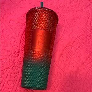 Red and Green Mickey Mouse Tumbler